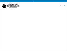 Tablet Screenshot of americarekidney.com